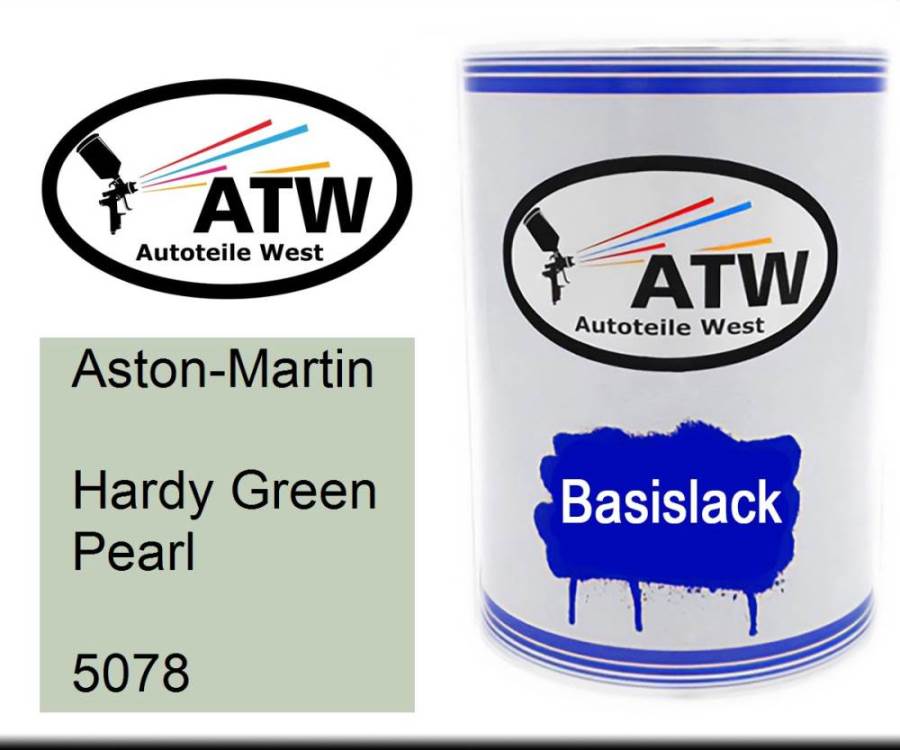 Aston-Martin, Hardy Green Pearl, 5078: 500ml Lackdose, von ATW Autoteile West.